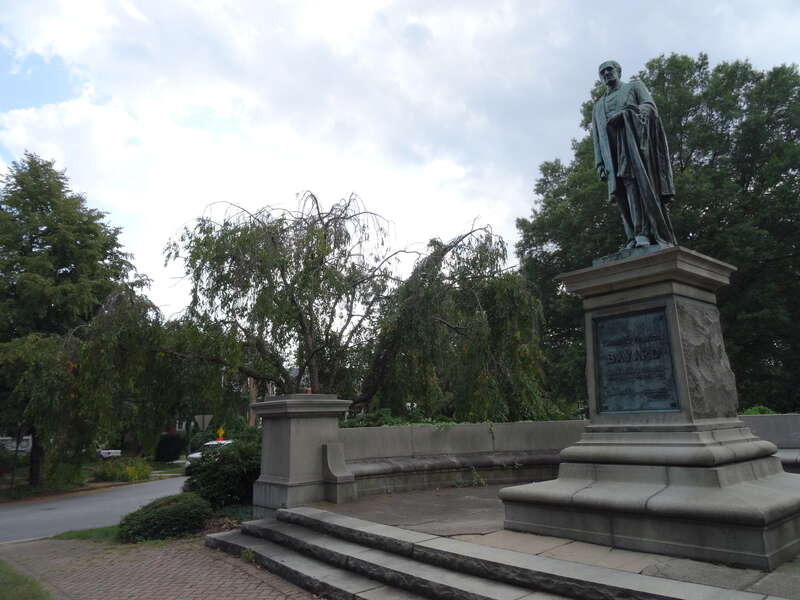 Statue of Thomas Bayard on Kentmere Parkway.