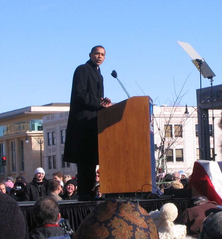 You can find videos and the full text of the speech online at <a href="http://www.barackobama.com">www.barackobama.com</a>.
