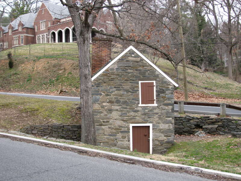 The Pierce Springhouse and Barn (now known as the Rock Creek Gallery) located at 2401 Tilden Street, NW in the Forest Hills neighborhood of Washington, D.C. The vernacular building was constructed by Isaac Pierce in 1820 and is now owned by the