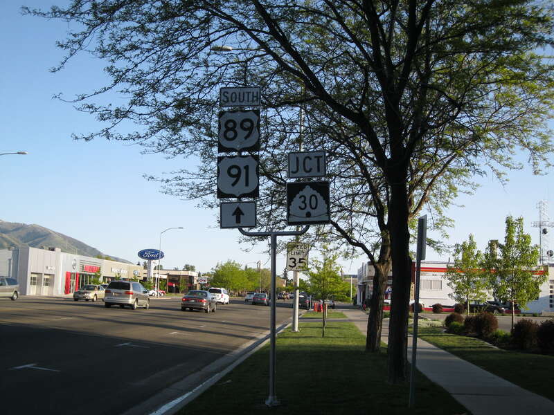 Southbound US-89/91 near UT-30 Junction