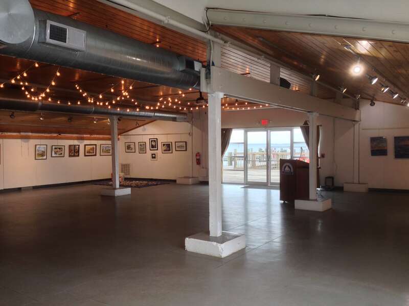 The assembly hall in the Annapolis Maritime Museum. The museum was origianlly founded in 1986 as the Eastport Historical Society. It was renamed the Annapolis Maritime Museum in 2000. It is located inside the McNasby Oyster Packing Co. building.