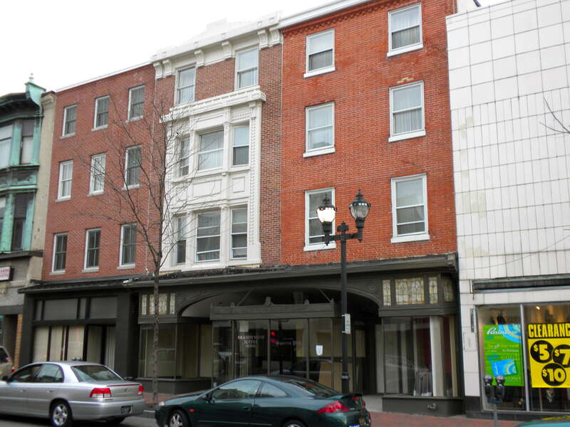 Braunstein Building at 704-706 North Market Street in Wilmington, Delaware.  On the NRHP since December 19, 1985 Two doors north is the Max Keil Building, on NRHP since January 30, 1985, at 712 N. Market St., Wilmington, Delaware. Note building also