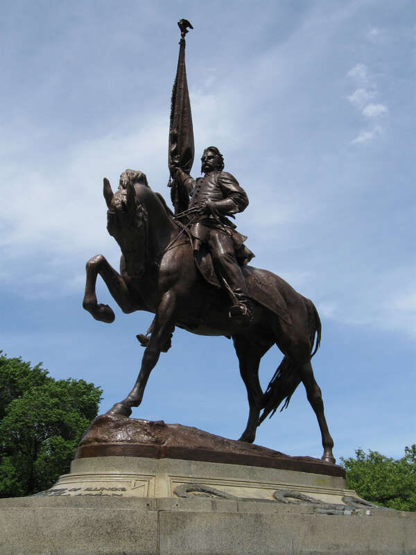 General John A. Logan statue at Grant Park in Chicago, USA