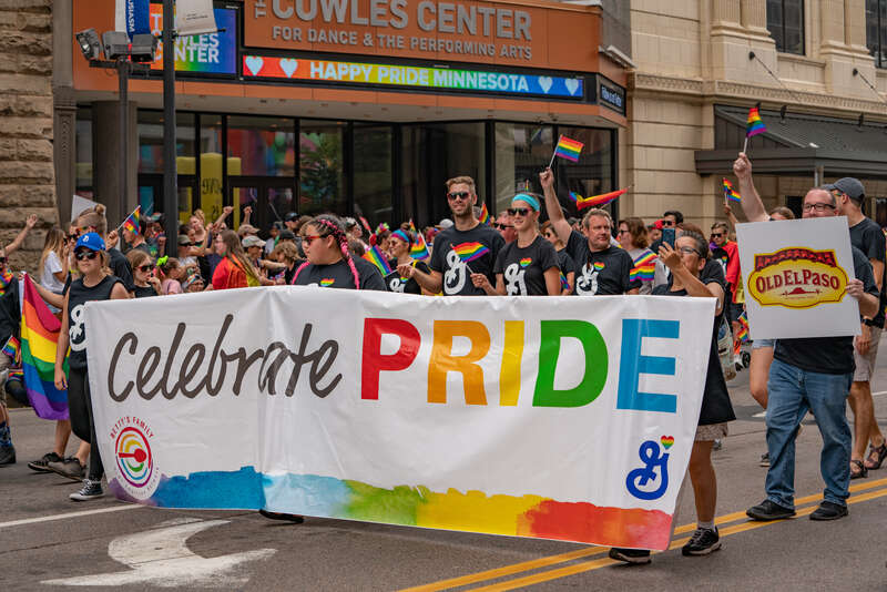 Twin Cities Pride Parade in Downtown Minneapolis, Minnesota, on June 24, 2018.