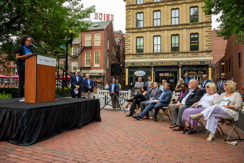 Governor Baker, Boston Mayor Janey highlight new interactive New England Holocaust Memorial experiences with local faith leaders, survivors
"Governor Charlie Baker and acting Boston Mayor Kim Janey join local faith leaders and survivors to highlight