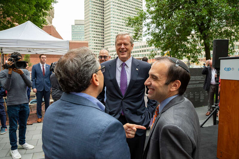 Governor Baker, Boston Mayor Janey highlight new interactive New England Holocaust Memorial experiences with local faith leaders, survivors
"Governor Charlie Baker and acting Boston Mayor Kim Janey join local faith leaders and survivors to highlight