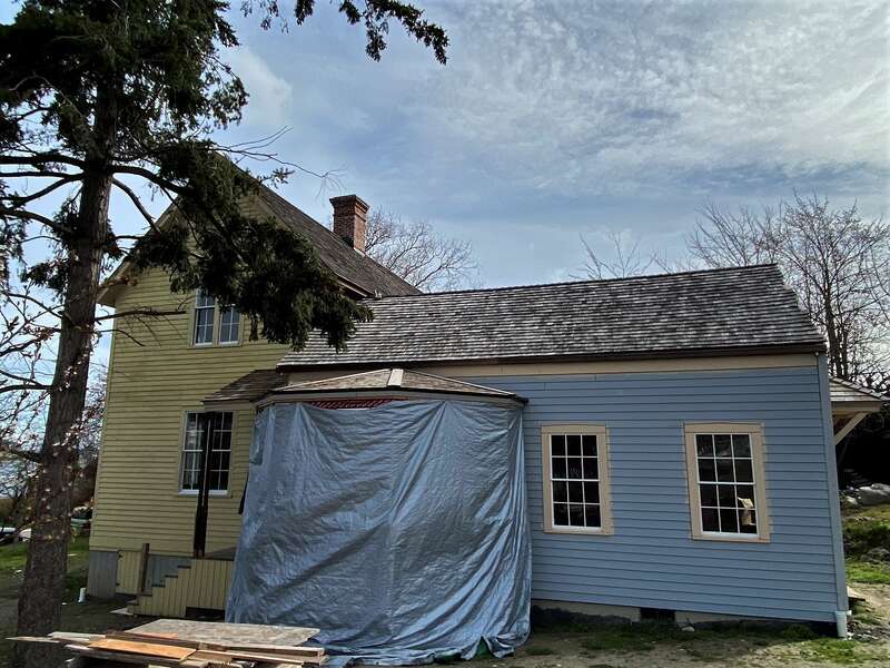Colonel Granville &amp; Henrietta Haller House  Property is currently in renovation and preservation phase.  West elevation.