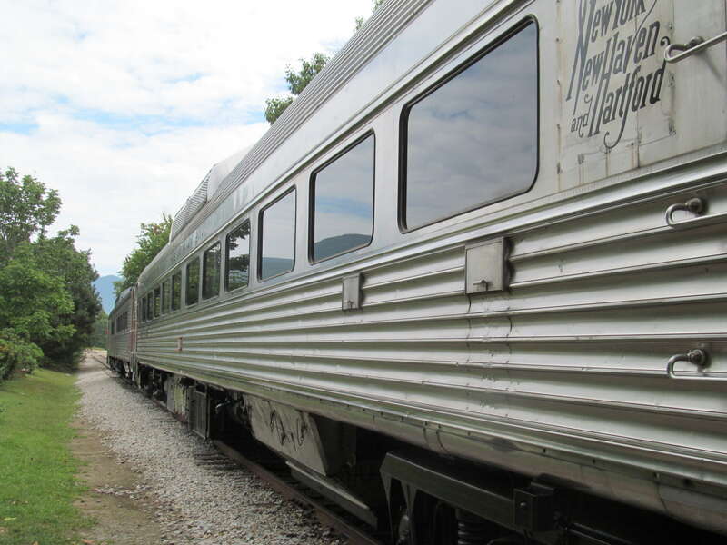 Ex-New Haven RDC-1 #41 at the Hobo Railroad in Lincoln, New Hampshire in August 2012