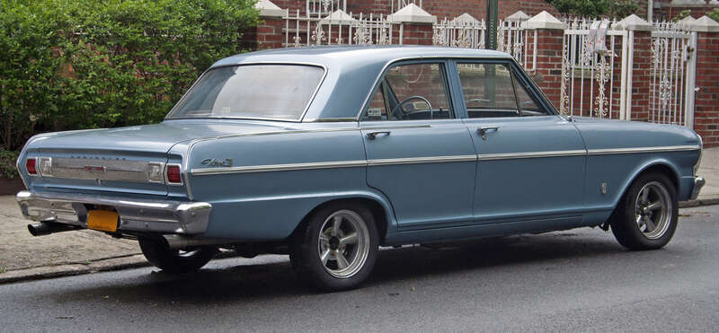1965 Chevrolet Chevy II Nova four-door sedan.