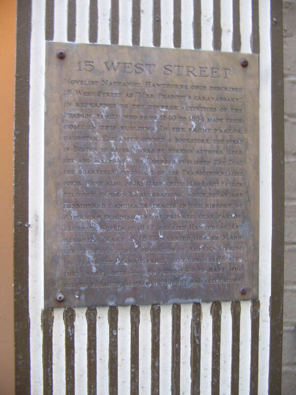 Marker, 15 West St., Boston, USA