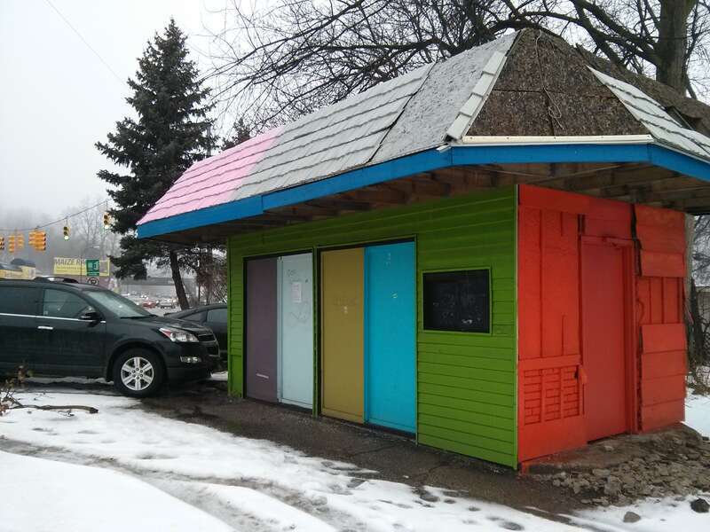 This old gas station has been marked as a "dangerous building" by the City of Ann Arbor, and it in danger of being torn down.