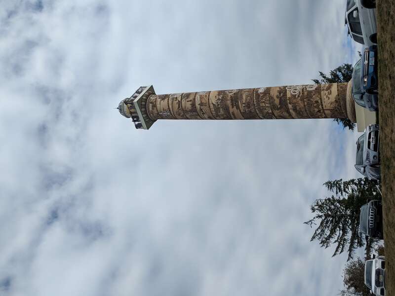 Astoria Column, standing above the city–600 feet above sea level to be exact–the Astoria Column unleashes an unrivaled view of Young’s Bay, the Coast Range, the mighty Columbia River, and in the distance—the Pacific Ocean. Its light shines each night