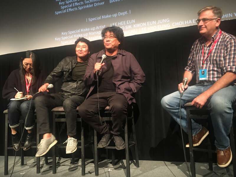 Bong Joon-ho at post-screening of Parasite Q&amp;A at 2019 Telluride Film Festival 2019