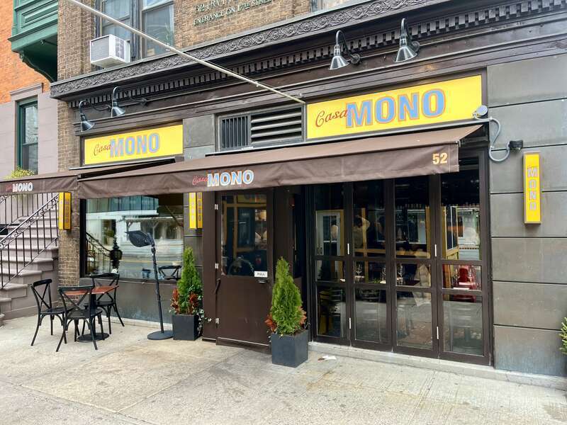 Casa Mono restaurant at 52 Irving Place in New York City