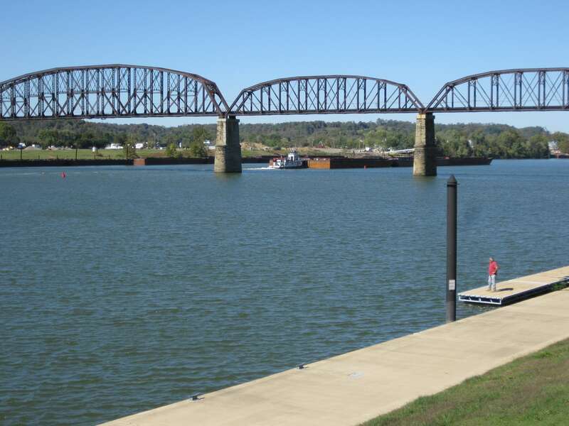 Coal Barge Near Silver Bridge Collapse