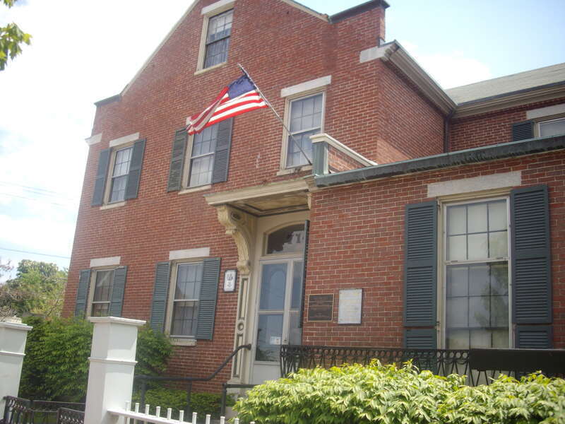 Outside of the Neal S. Dow House in Portland, Maine.