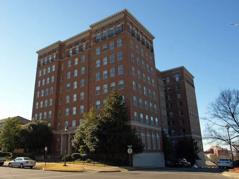 The Highland Plaza Apartments in Birmingham, Alabama, listed on the National Register of Historic Places