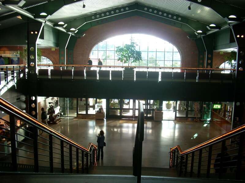 Inside of the Bellingham Cruise Terminal building.