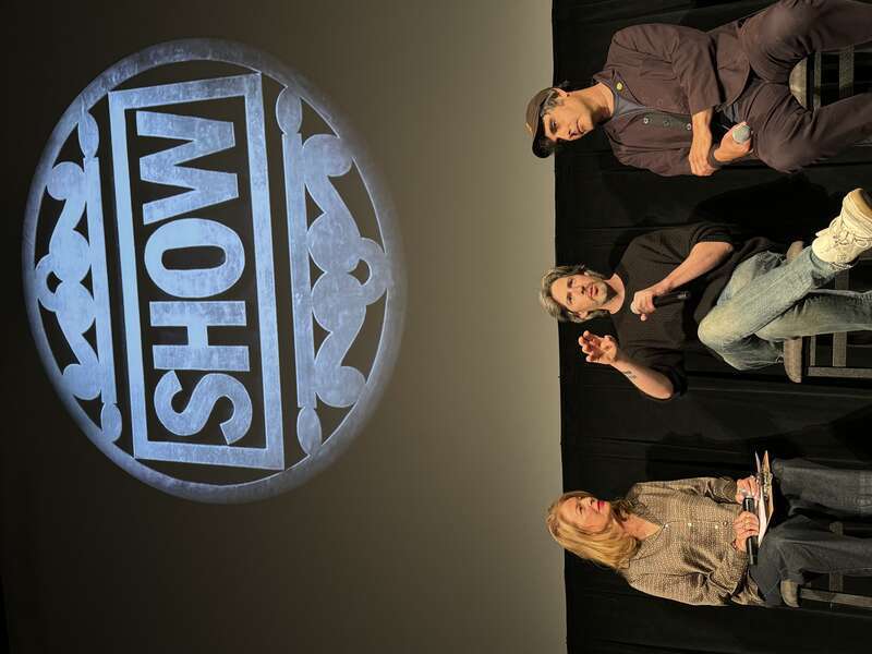 Jason Reitman and Gil Kenan at a Q&amp;A after a screening of Saturday Night at the at the 2024 Telluride Film Festival, where the film premiered.