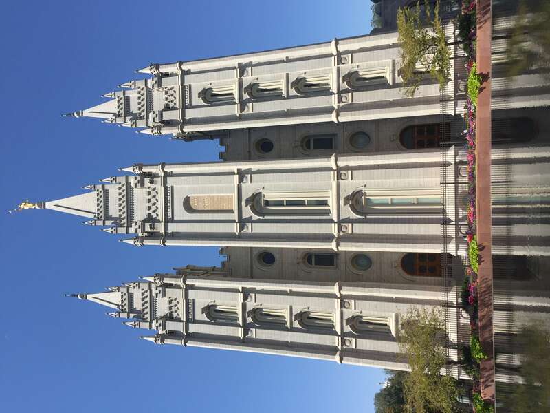 The Mormon Temple in Salt Lake City, Utah