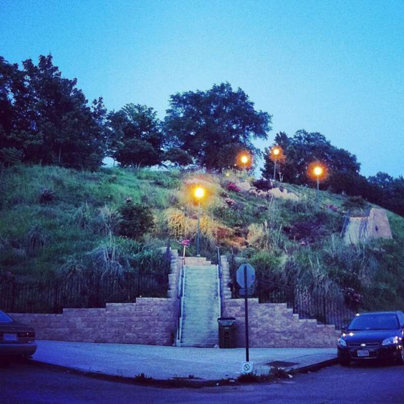 Patrick Henry Park and old Church Hill Tunnel entrance.