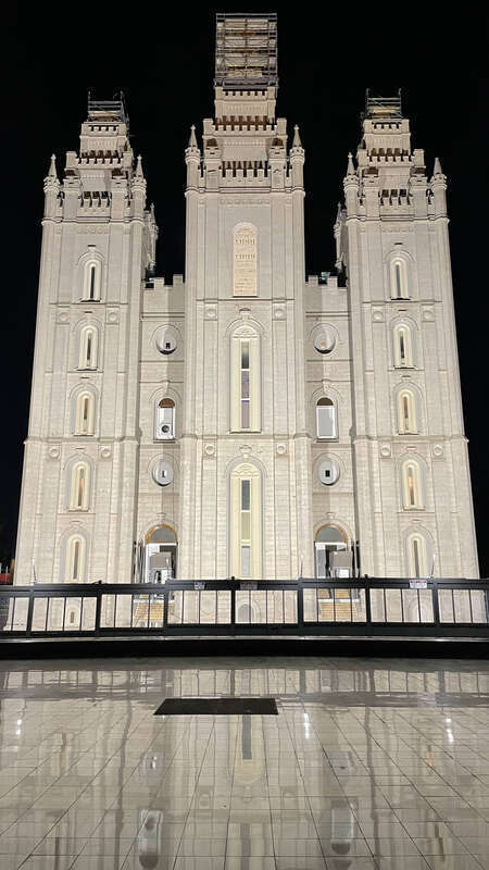 Salt Lake Temple in 2021.