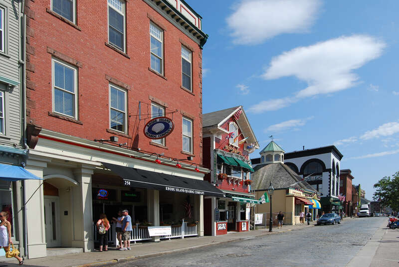 Street scene in the Newport Historic District in Newport, Rhode Island, United States