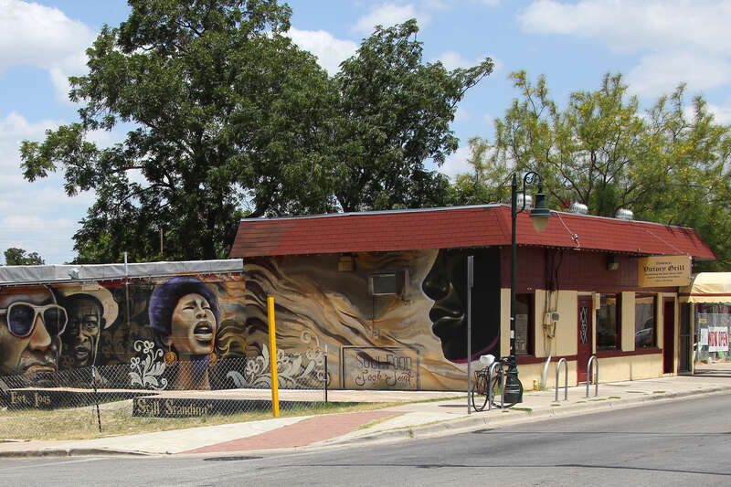 The Victory Grill in Austin, Texas, United States. The Victory Grill was listed on the National Register of Historic Places on October 16, 1998.