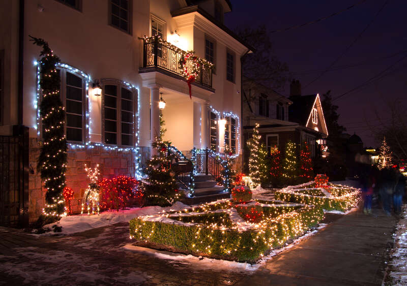 "Dyker Lights" -- the Dyker Heights neighborhood of Brooklyn is known for elaborate Christmas/holiday decorations.