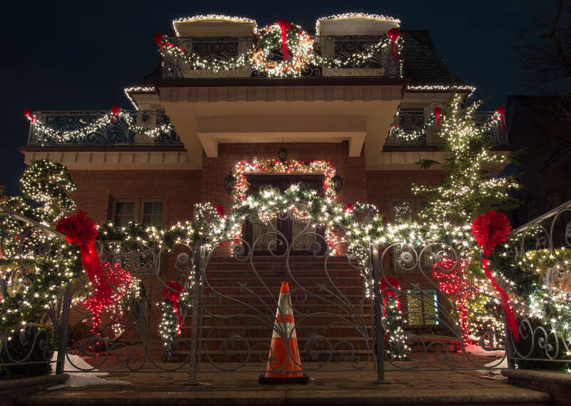 "Dyker Lights" -- the Dyker Heights neighborhood of Brooklyn is known for elaborate Christmas/holiday decorations.