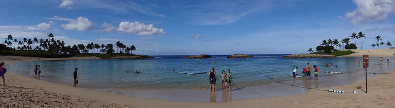 Panorama of Ko Olina lagoon 1 ("Kohola", or humpback whale), Kapolei, Hawaii