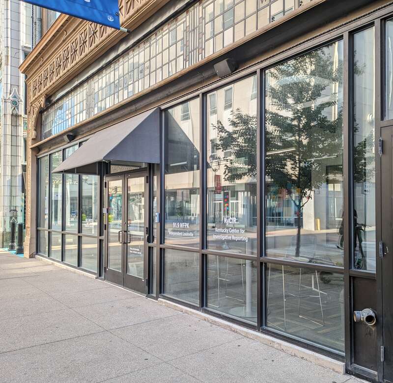 Louisville Public Media office at 619 South 4th Street, Louisville, Kentucky, United States. Home to WFPL, WUOL, WFPK, and KyCIR (Kentucky Center for Investigative Reporting).