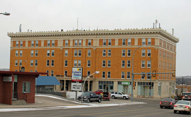 The St. Charles Hotel, located at 207 East Capitol Avenue in Pierre, South Dakota. The hotel is listed on the United States National Register of Historic Places.
