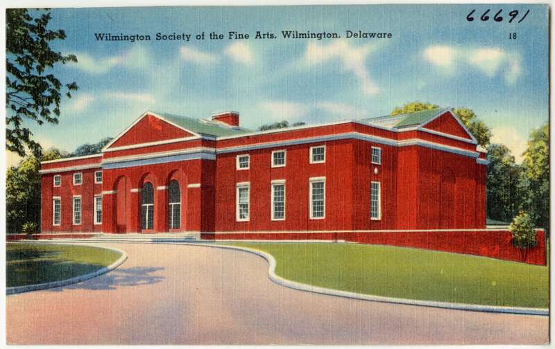 Title: Wilmington Society of the Fine Arts, Wilmington, Delaware
Subjects: Organizations' facilities
Places: Delaware > New Castle (county) > Wilmington
Notes: Title from item.
Extent: 1 print (postcard) : linen texture, color ; 3 1/2 x 5 1/2