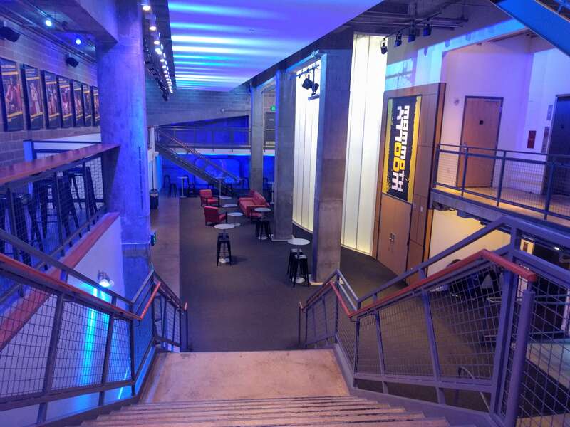 The lobby of the Woolly Mammoth Theatre Company building in Washington, D.C., United States.