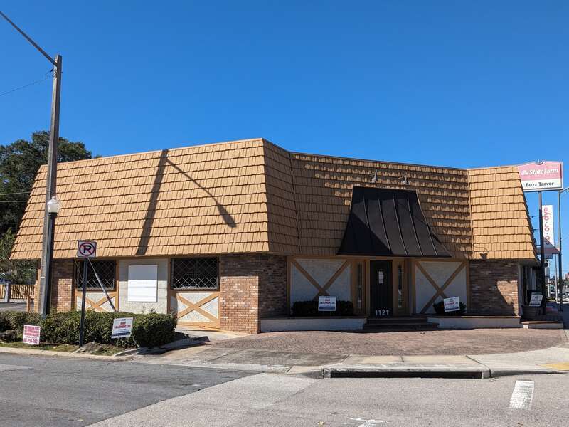 Shingle-roofed building in Lakeland's 'Dixieland' neighborhood