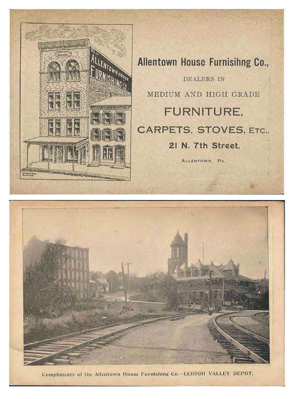 Allentown House Furnishing Company Trade Card Allentown PA
