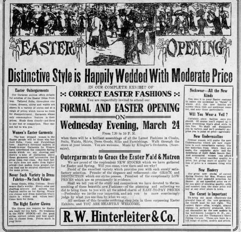 R W Hinterleiter &amp; Co Ad Allentown PA