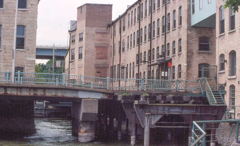 Fox River Mills is an apartment complex converted from a paper mill in the Fox River valley in Appleton.