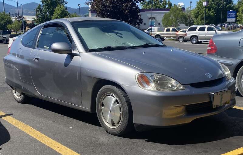 2000 Honda Insight photographed in Medford, Oregon.