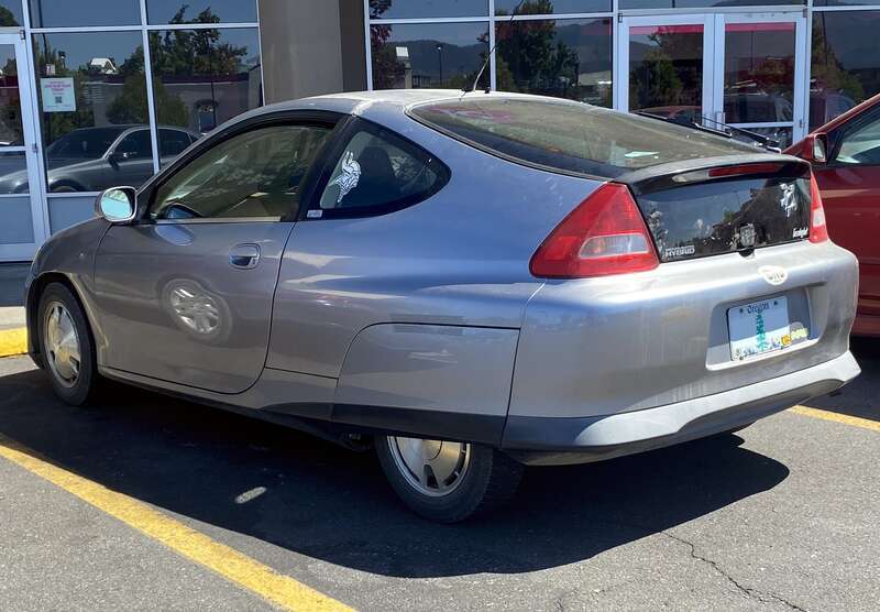 2000 Honda Insight photographed in Medford, Oregon.