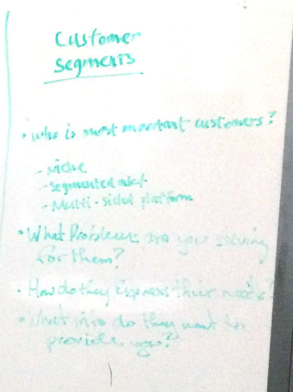 A whiteboard at VRM Day