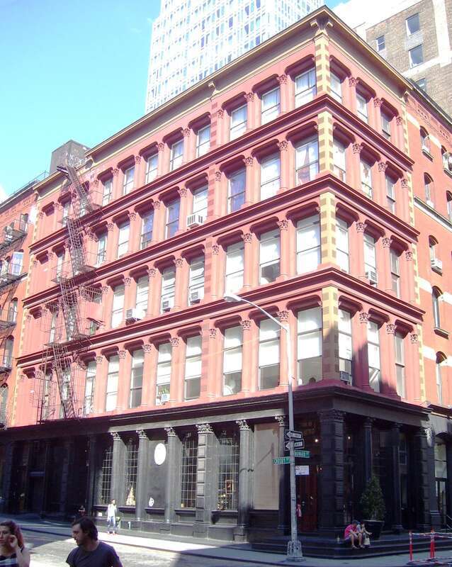 28 Howard Street, or 1 Crosby Street, at the corner of Crosby Street in the SoHo neighborhood of Manhattan, New York City was built in 1872 as a store, and was designed by D. &amp; J. Jardine in Renaissance Revival style. It has a cast-iron facade.