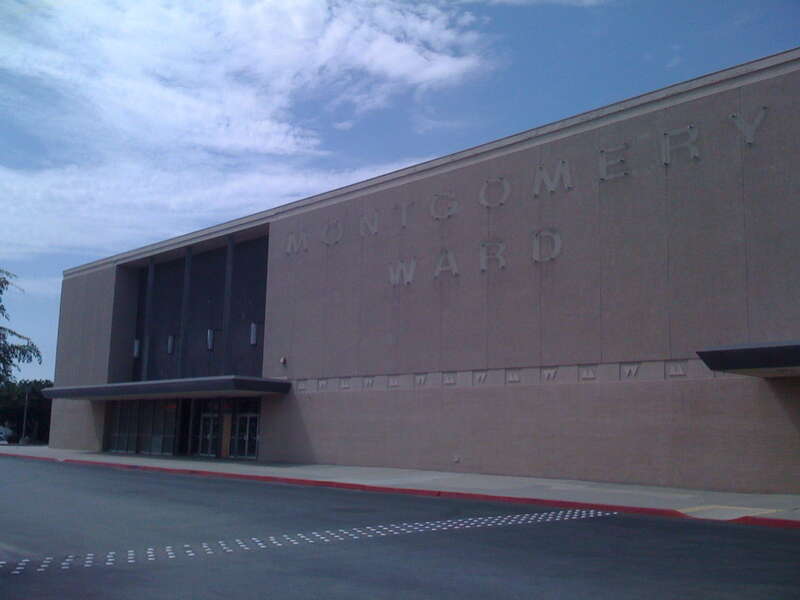 Former Montgomery Ward department store.  Originally opened in October 1966 as an anchor to the now-defunct Huntington Center (Huntington Beach Mall) and operated until 2000 when Wards declared bankruptcy. Some research shows that the sign came down