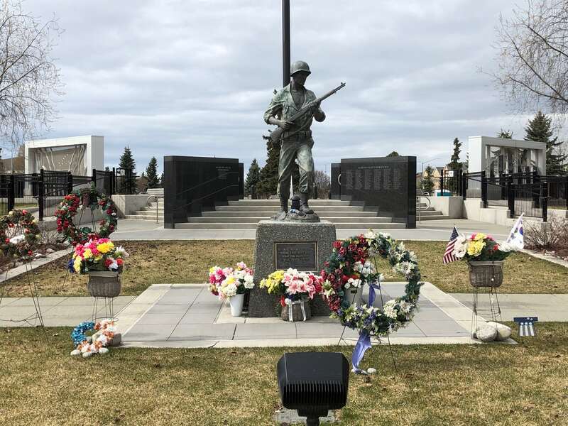 Alaskan Veterans Memorial at Delaney Park Strip.