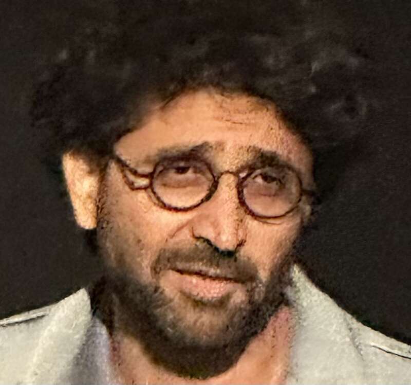 Alireza Khatami at the Seattle International Film Festival 2024 before a screening of Terrestrial Verses (2023)