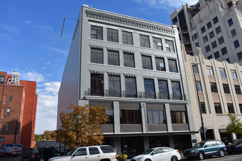 The Allen &amp; Wright Furniture Company in Boise, Idaho, occupied this building owned by Walter E. Pierce on Bannock Street when it opened in 1909. Later, the firm became Standard Furniture. Montgomery Wards occupied the building in the late 1920s.