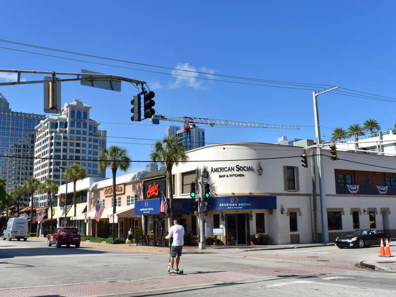 American Social on Las Olas Boulevard in Fort Lauderdale, Florida.