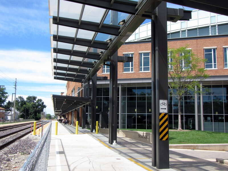 Amtrak Bloomington-Normal Station Platform