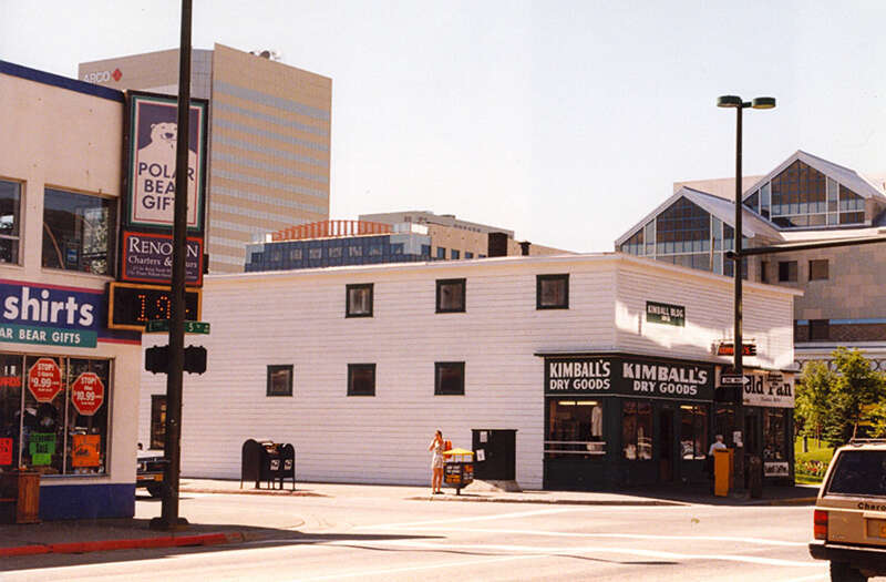 The Kimball Building on Fifth Avenue in downtown Anchorage.  It was built in 1915.  This photo is geotagged.